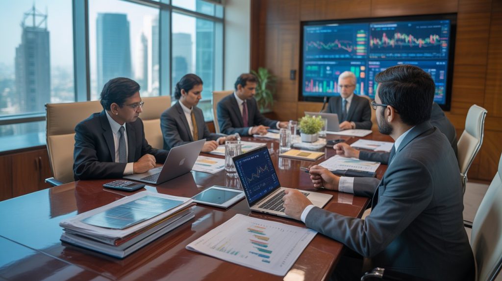 Indian startup founders preparing financial and legal documents for investor due diligence process in India